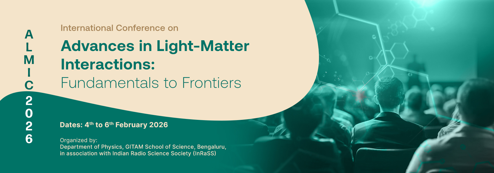 ALMIC2026 Conference Banner at GITAM, Bengaluru